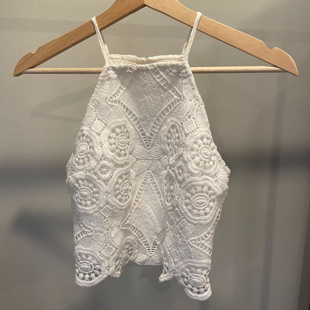 Abercrombie & Fitch Halter Lace Top